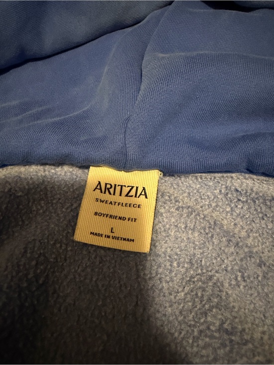 Aritzia Sweaters - Aritzia Sweatfleece Boyfriend Fit Sweatshirt - Navy Blue